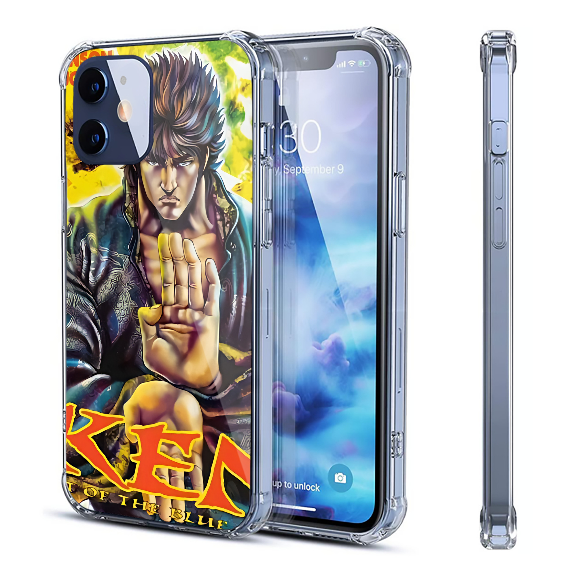 （画像用） 北斗の拳 Fist of the North Star 【iPhone 12シリーズ対応】透明スマホケース（クリアソフトケース）